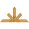Ekena Millwork Saratoga Rough Sawn Timber Gable Bracket, Western Red Cedar, 60"W x 32"H x 2"D x 6"F, 13/12 Pitch GBW060X32X0206SAR00RWR - alternate 1